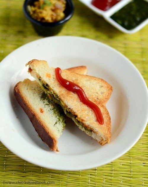 Paneer sandwich recipe