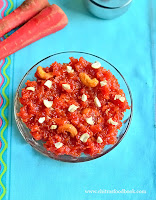 Carrot halwa in pressure cooker