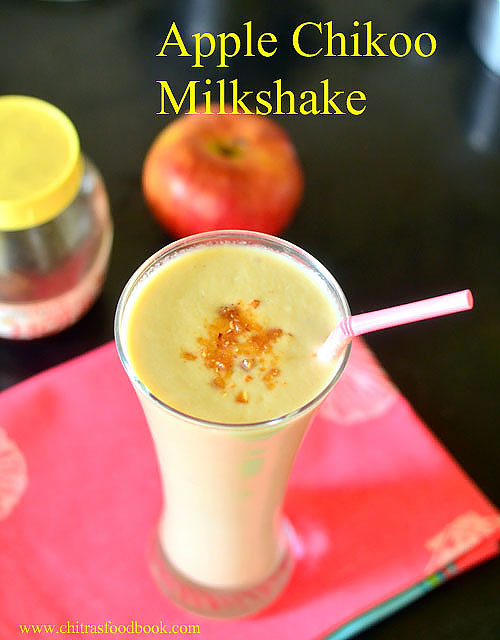 Apple Chikoo Milkshake Recipe – Queen Palace Milkshake