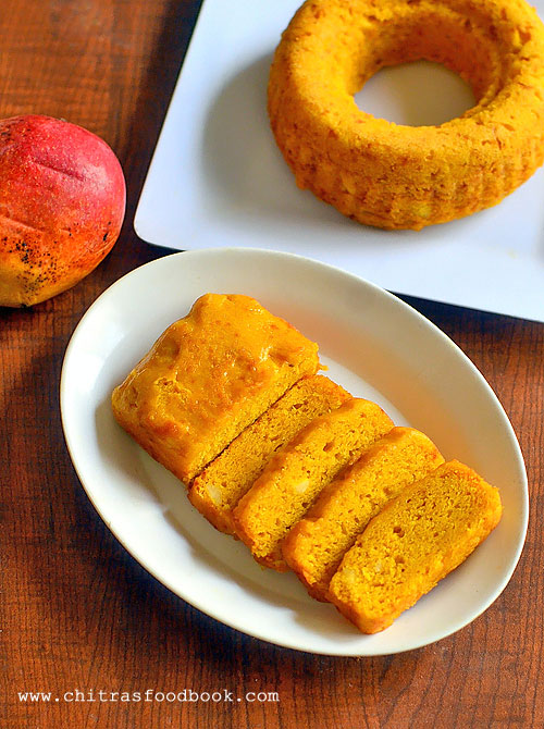 Eggless Mango Cake Recipe Without Condensed Milk | Vegan Mango Cake Recipe