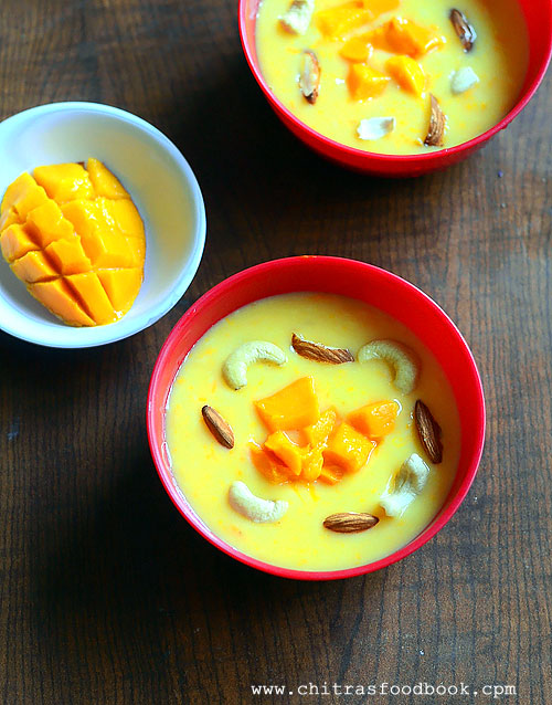 Mango Custard Recipe – How To Make Mango Custard – Fruit Custard With Mango