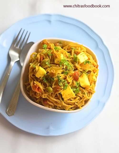 Paneer Noodles Recipe – Maggi Paneer Masala Noodles