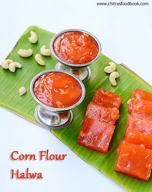 Corn flour halwa