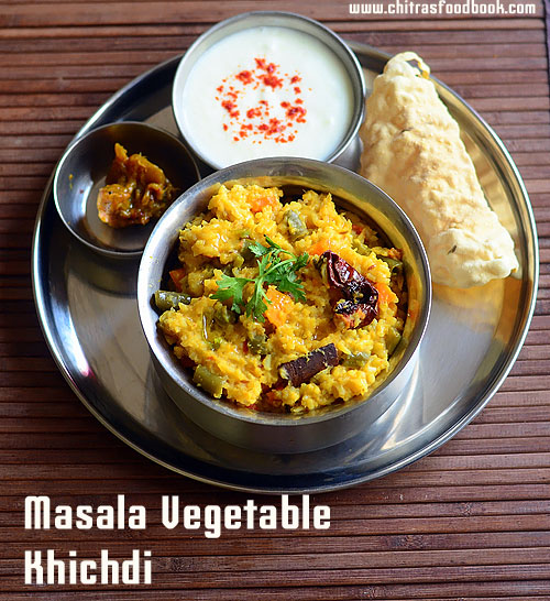 Masala khichdi Recipe / Vegetable Dal Khichdi Recipe in Pressure Cooker