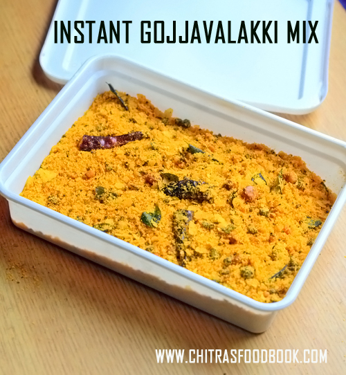 Karnataka Gojjavalakki Mix – Instant Huli Avalakki Mix Recipe / Poha Puliogare Mix