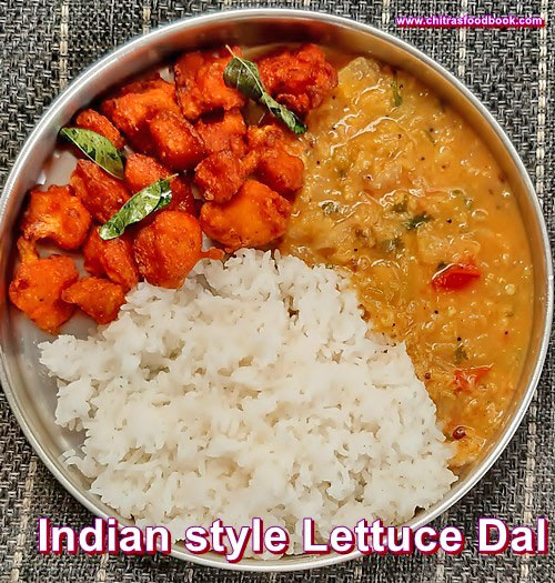 Lettuce Dal Recipe – Indian Lettuce Recipes