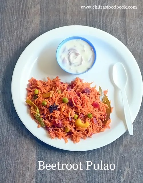 Beetroot pulao