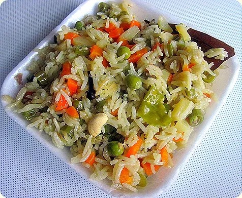 Easy vegetable pulao