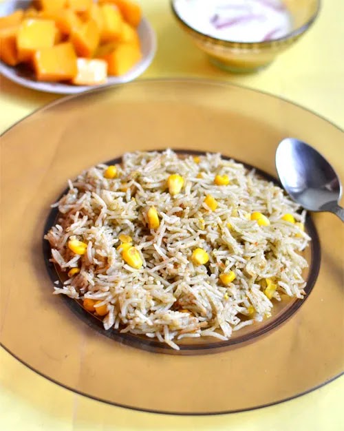 sweet corn pulao