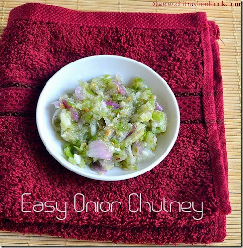 Easy raw onion chutney