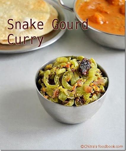 Snake gourd poriyal